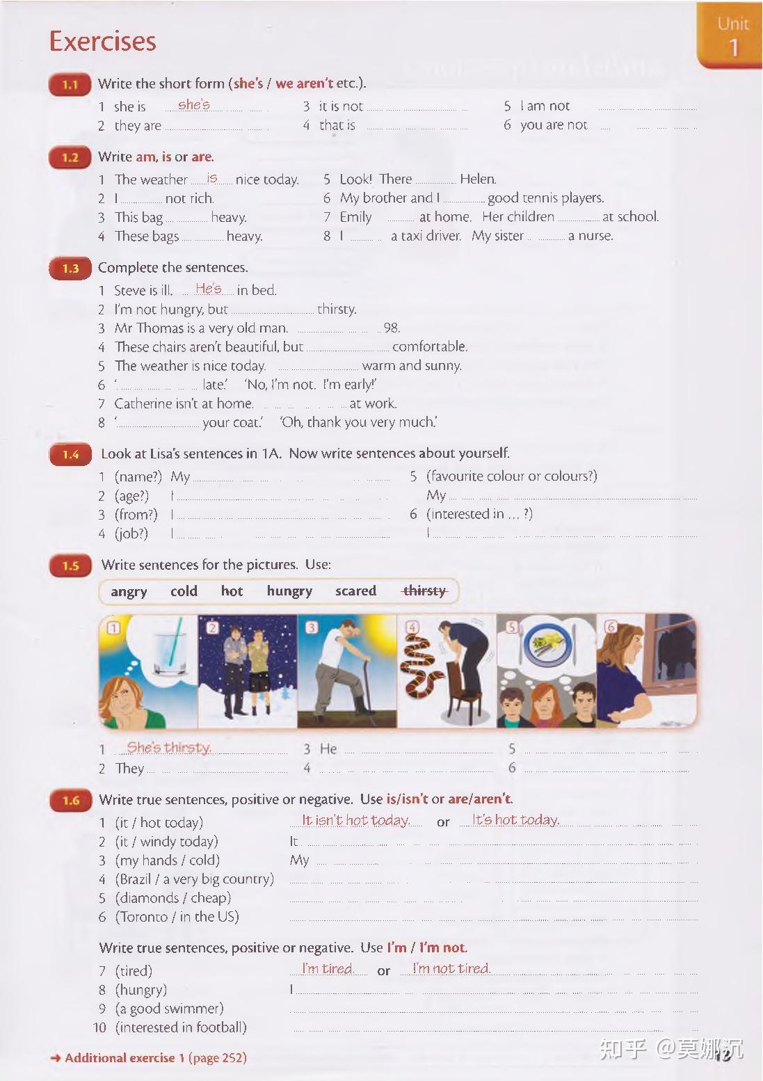 Grammar in use Unit1 am/is/are - 知乎