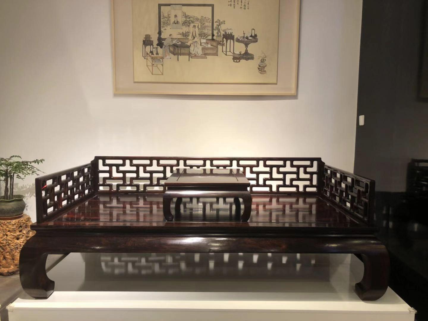 客厅罗汉床怎么搭配？看传统中式家具的搭配之美 - 哔哩哔哩