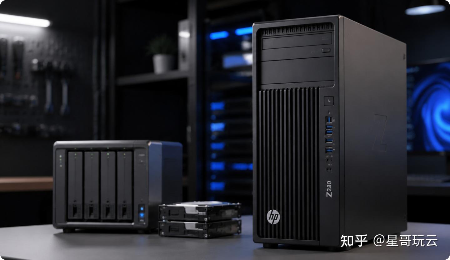 200多捡漏HP Z240工作站，NAS+Docker分离才是终极解法！