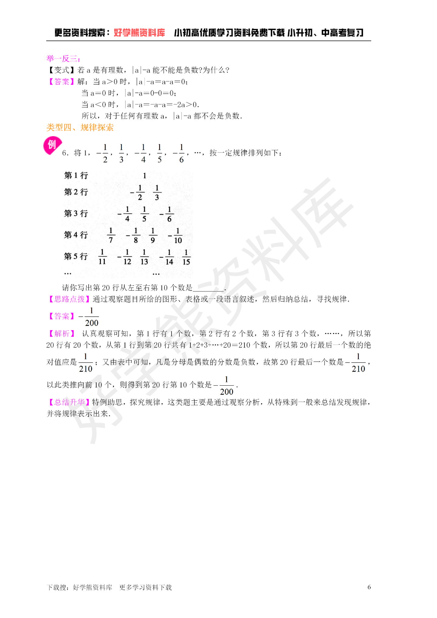 【初一数学】人教版初一数学上册第一章 《有理数》全章复习总结 - 知乎