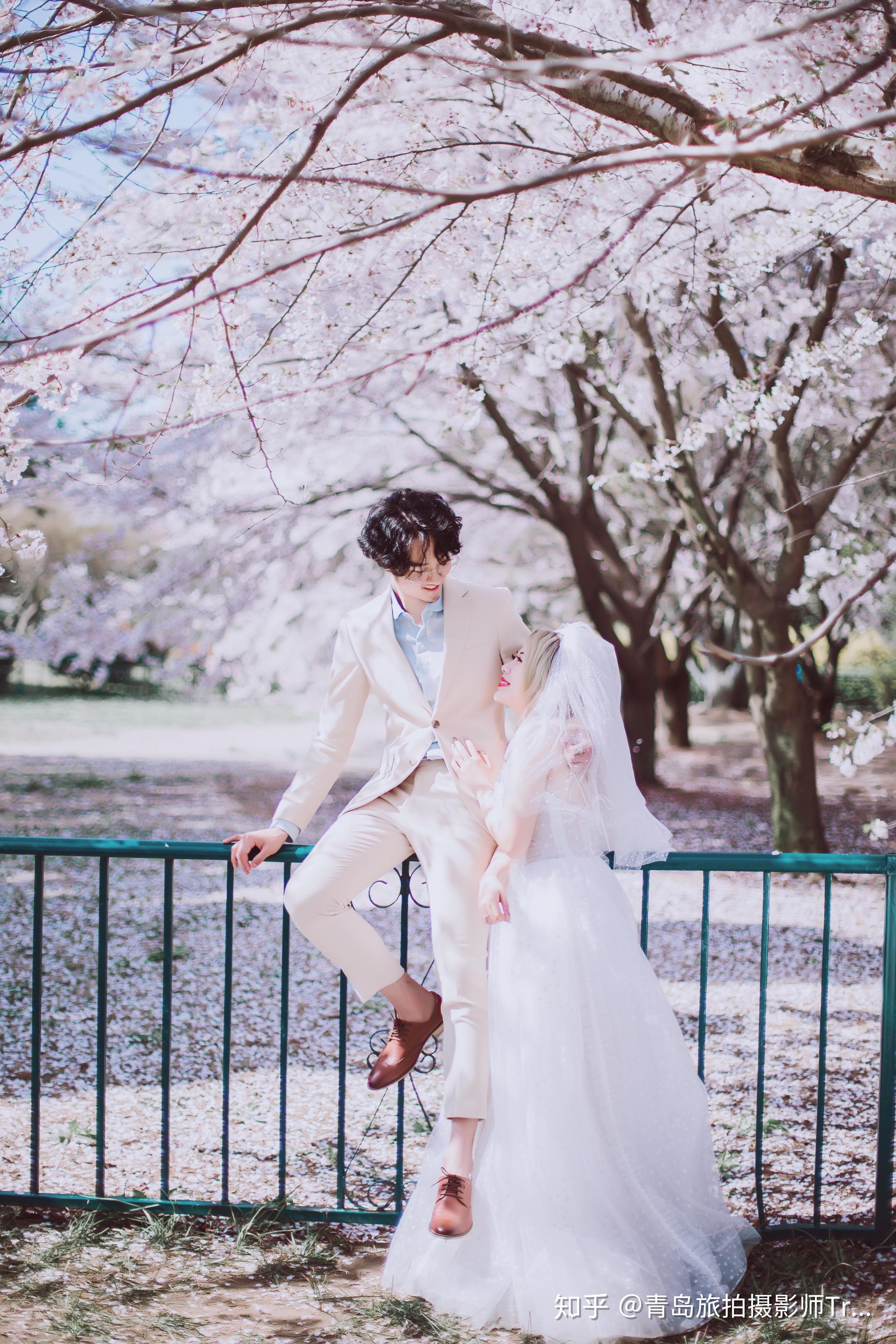 日本旅拍，婚纱照和樱花更配哦！ - 哔哩哔哩