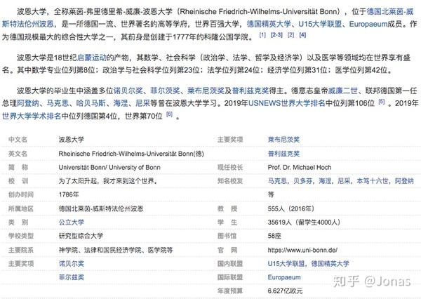 德国留学之波恩大学全德数学专业最好的大学 简介及申请条件 德国11所精英大学之一 知乎