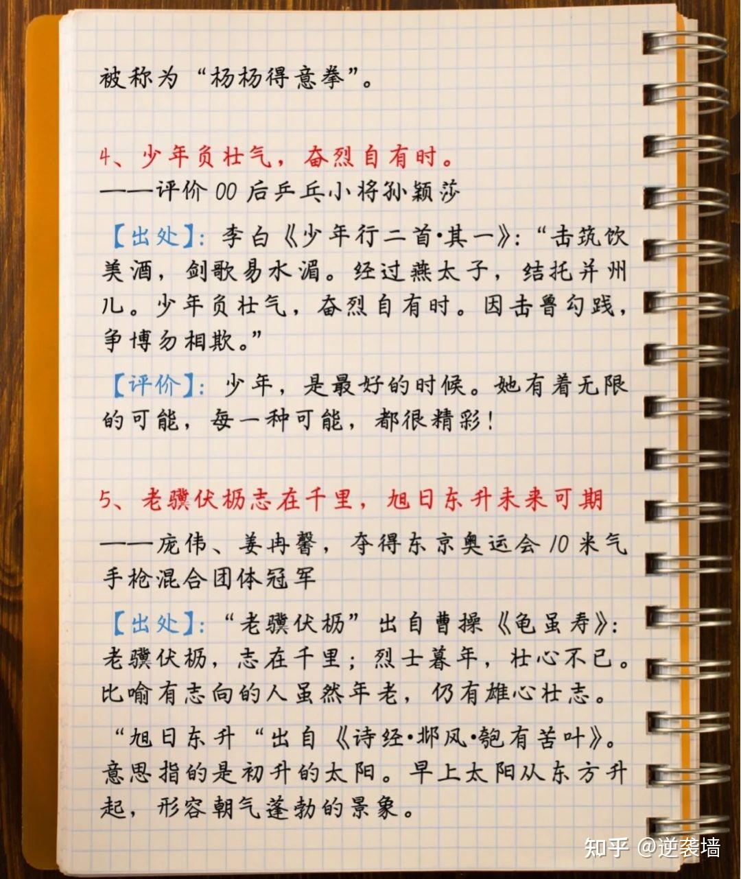 东京奥运会神仙解说词中国式浪漫高考作文里能用得上