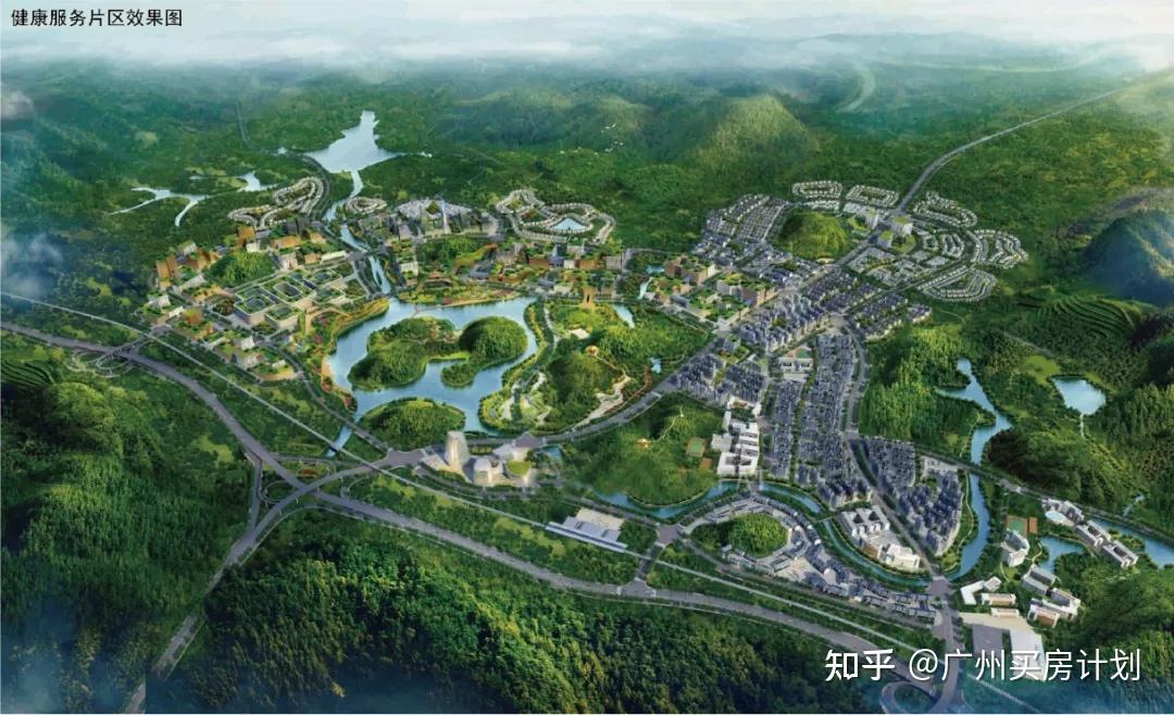 钟落潭的效果图很高大上:厂房,村庄,农田交错分布,就一城乡结合部.
