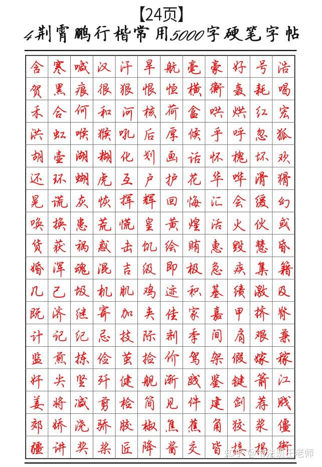荆霄鹏老师的字怎么样？字帖怎么选？ - 知乎
