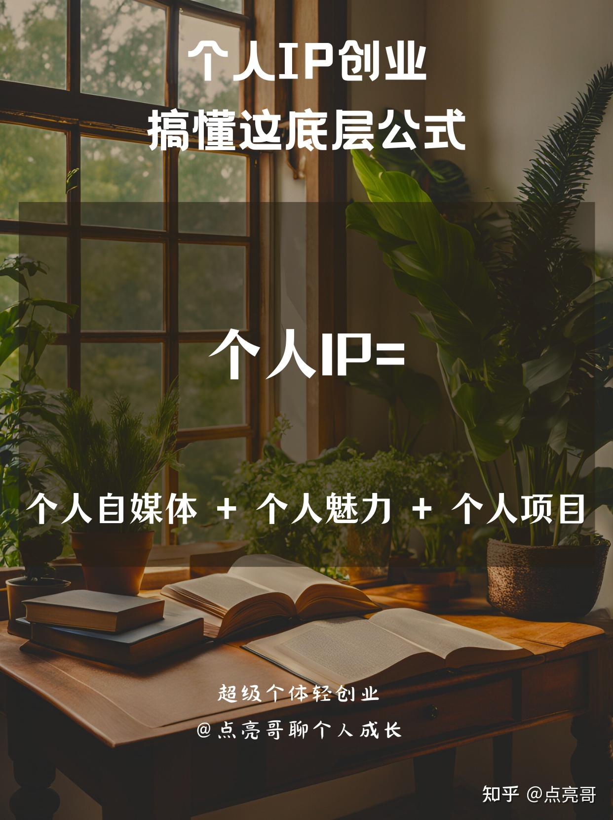 点亮哥:我的独家个人IP公式,个体创业底层逻辑解析 - 知乎
