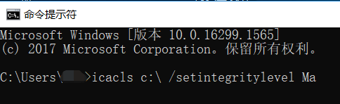 Icacls c setintegritylevel medium что это
