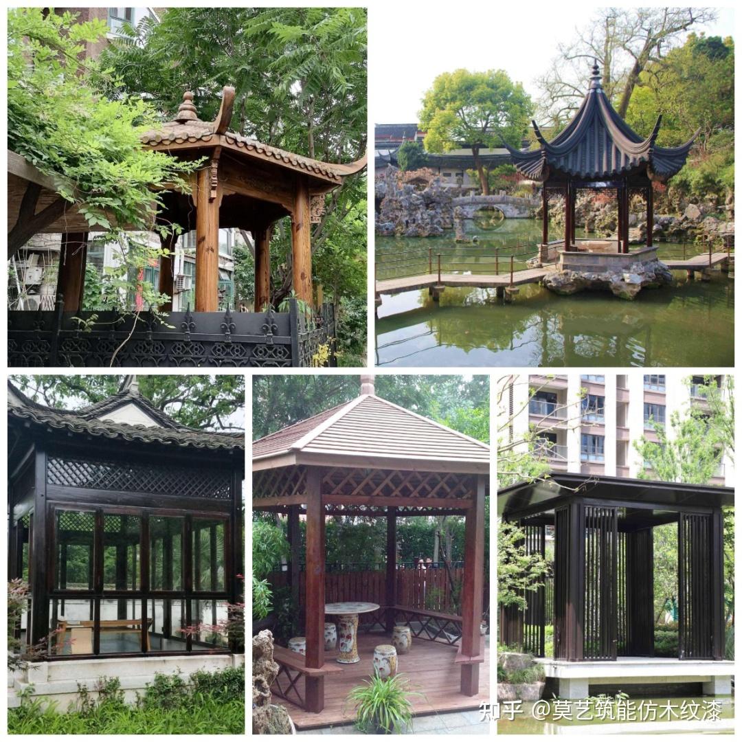 【凉亭系列】木纹漆应用场景 临观之美 木亭翼然 - 知乎