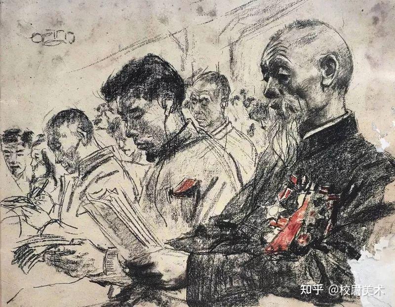 校尉美术丨他的素描,可以温暖一辈人!—— 人民艺术家孙滋溪作品欣赏 - 知乎