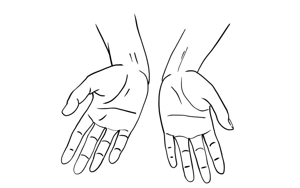 动漫女生纤细手部的画法!