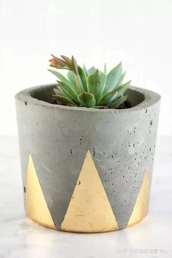 创意花盆diy教你自制水泥小花盆