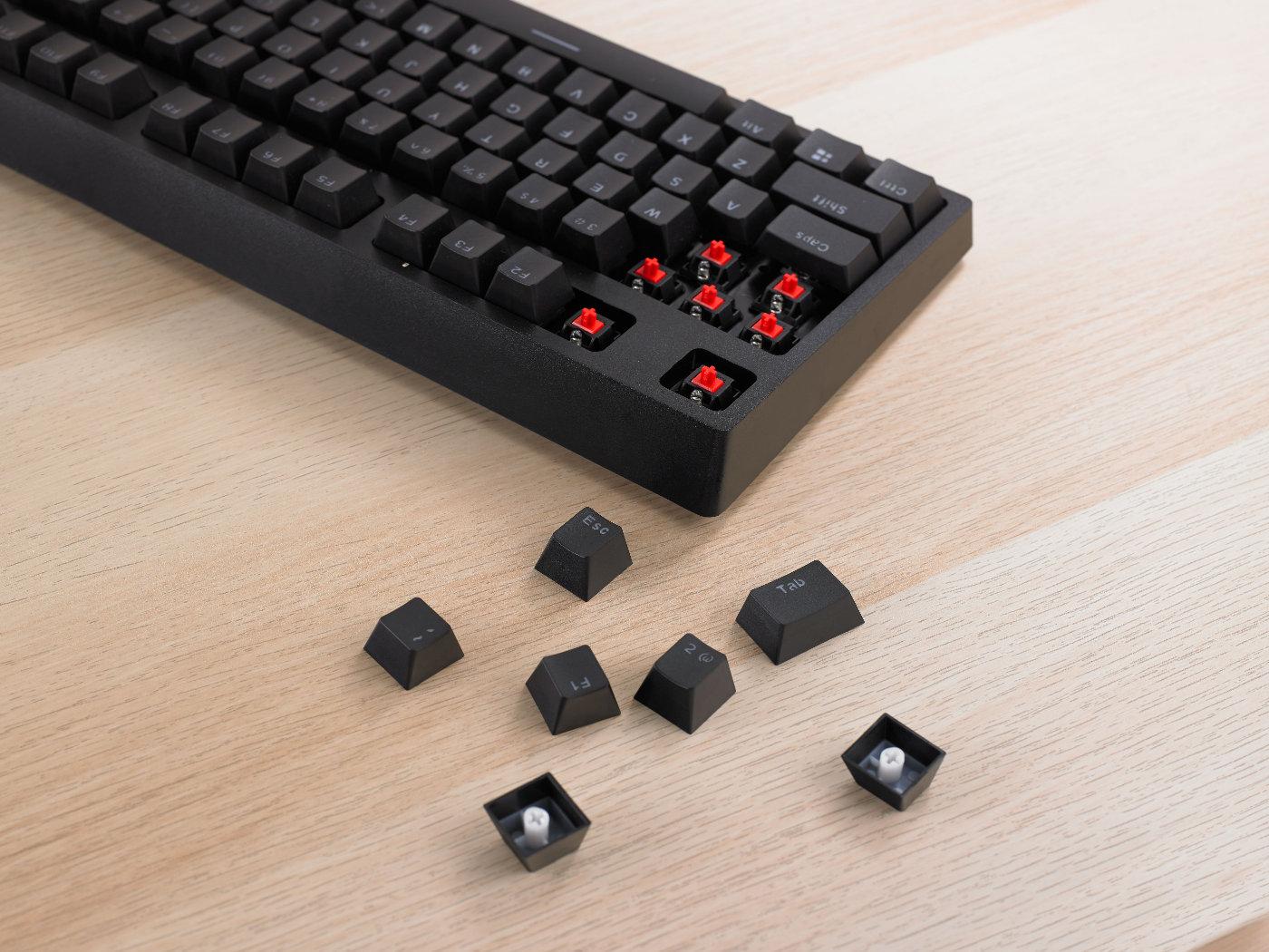 雷柏v808cherry轴游戏机械键盘丨颜型一致就是要出于蓝