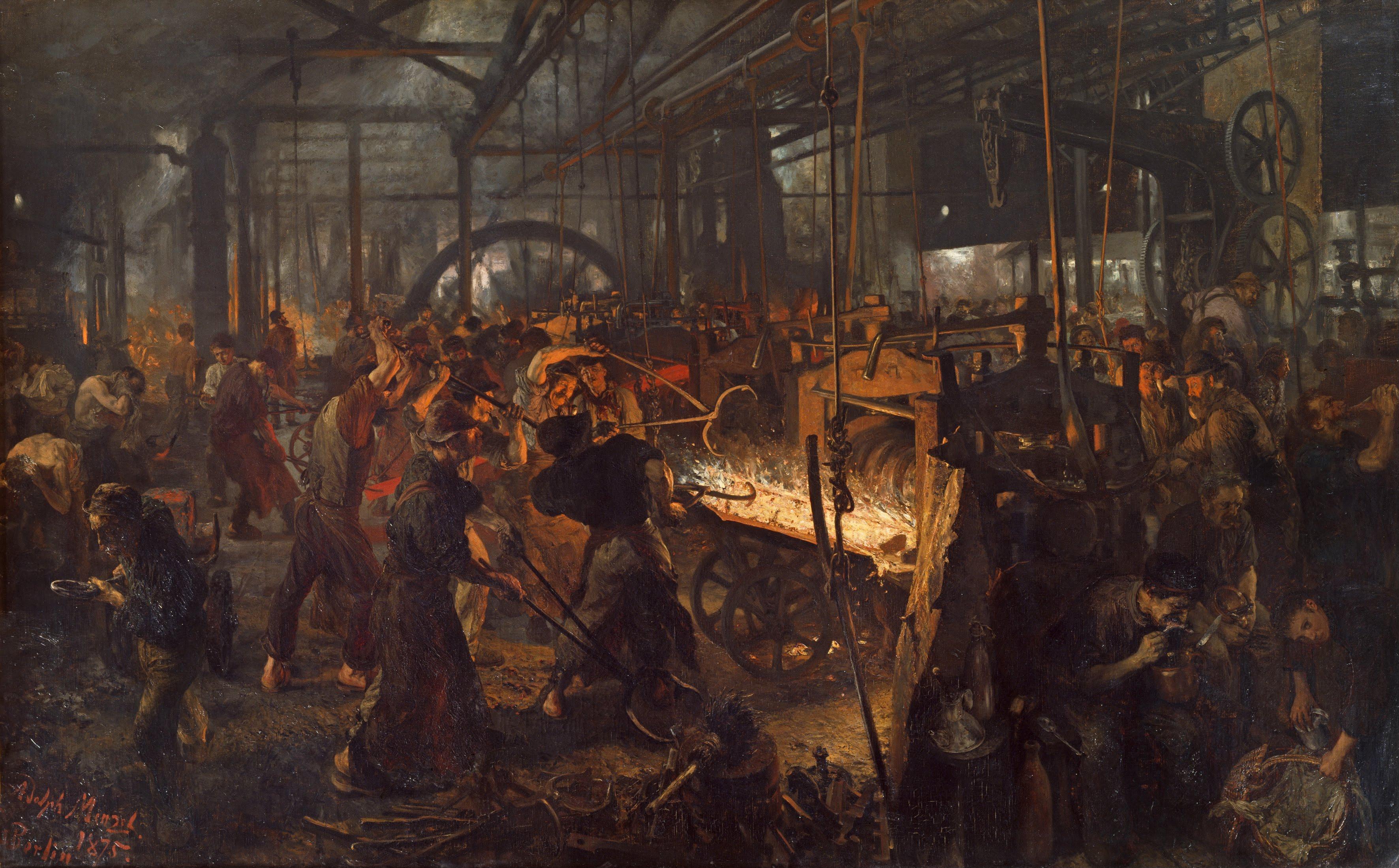工业革命油画图片