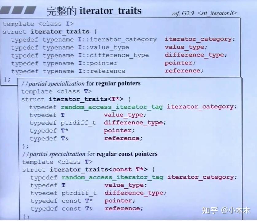 10. 侯老师 C++标准库-体系结构内核分析-迭代器的设计原则和Iterator Traits的作用与设计 - 知乎