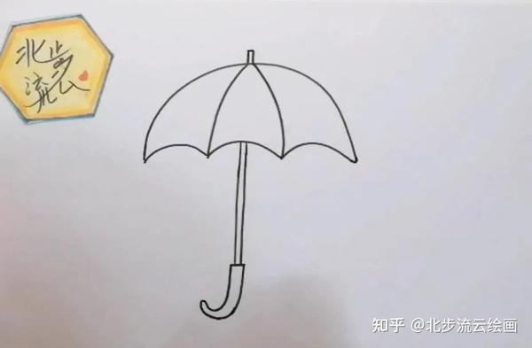 雨伞简笔画，简单易学，小朋友们画起来吧 - 知乎