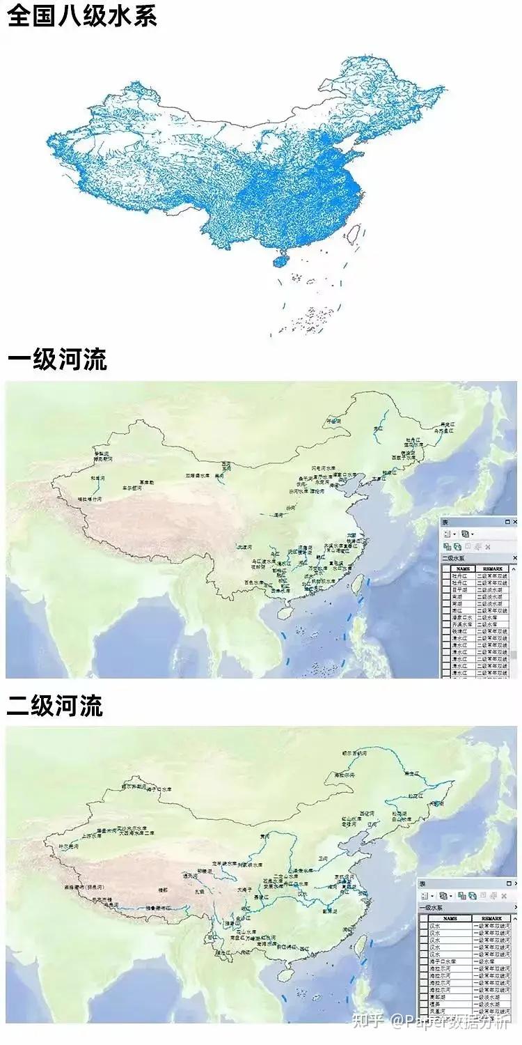 全国水系流域范围及八级水系边界范围矢量数据 - 知乎