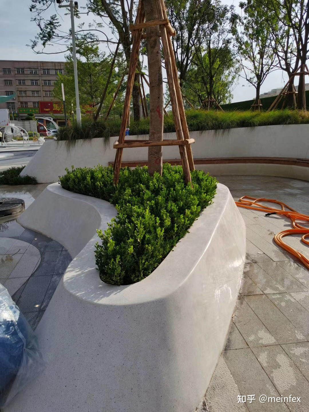 水磨石景观坐凳施工工艺