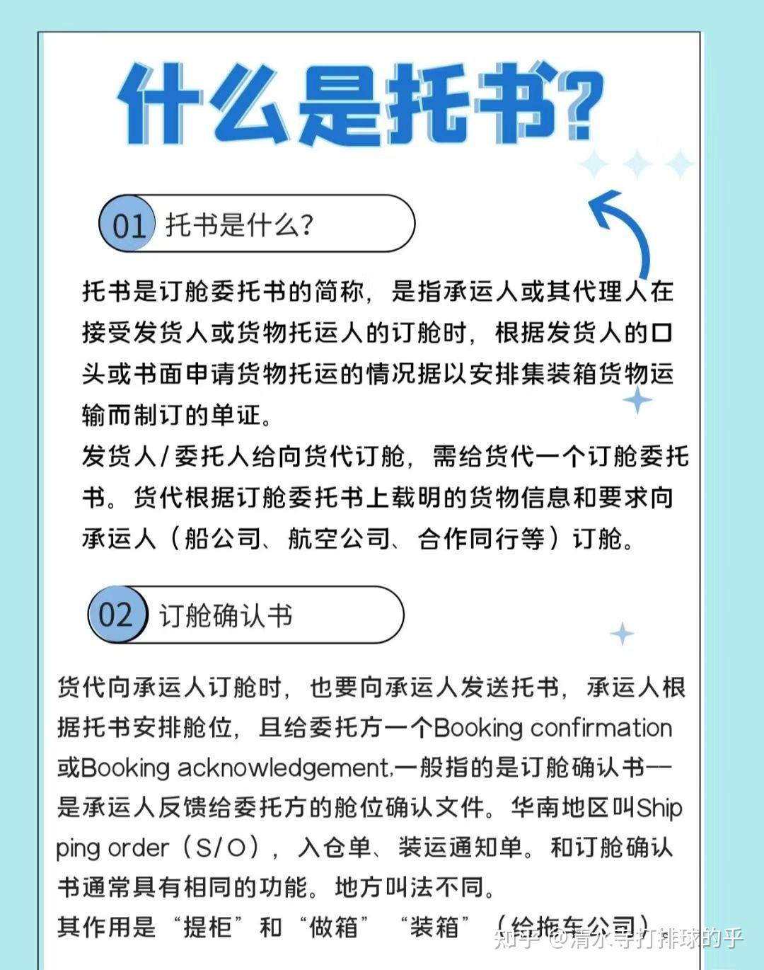 什么是订舱委托书?托书的主要内容有哪些? - 知乎