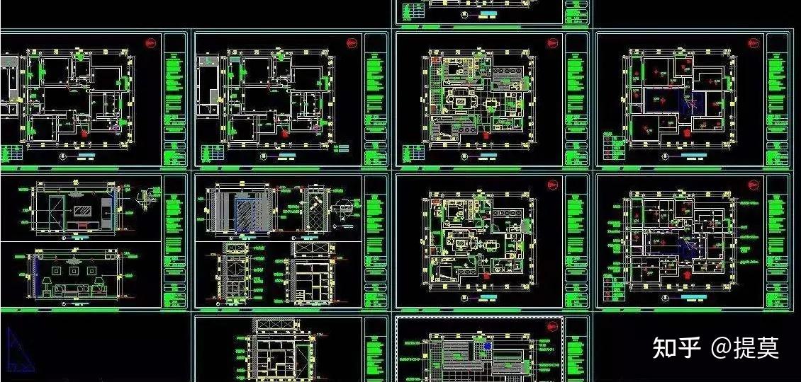 别墅设计cad图纸190套cad别墅设计图纸电子版素材