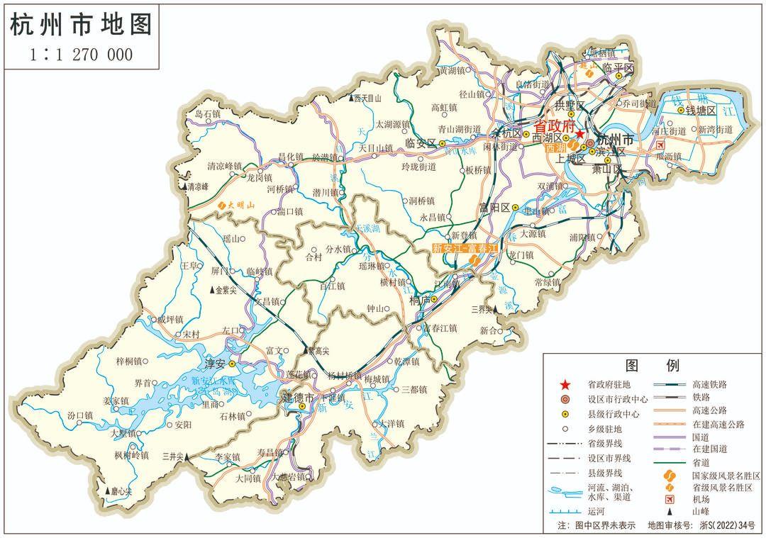 杭州管控区地图图片