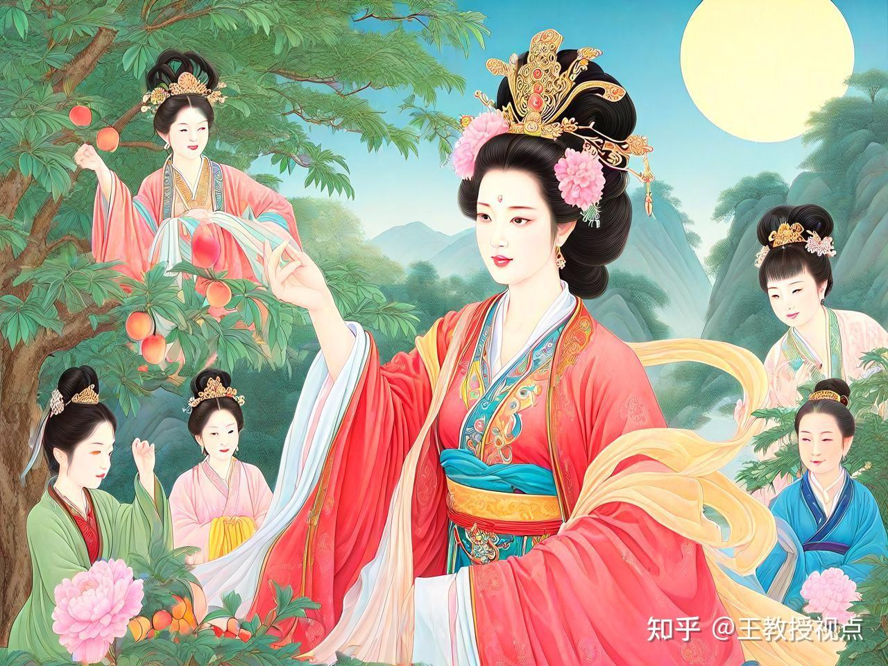 王母娘娘传说:仙女、蟠桃园与梦幻仙境探秘 - 知乎