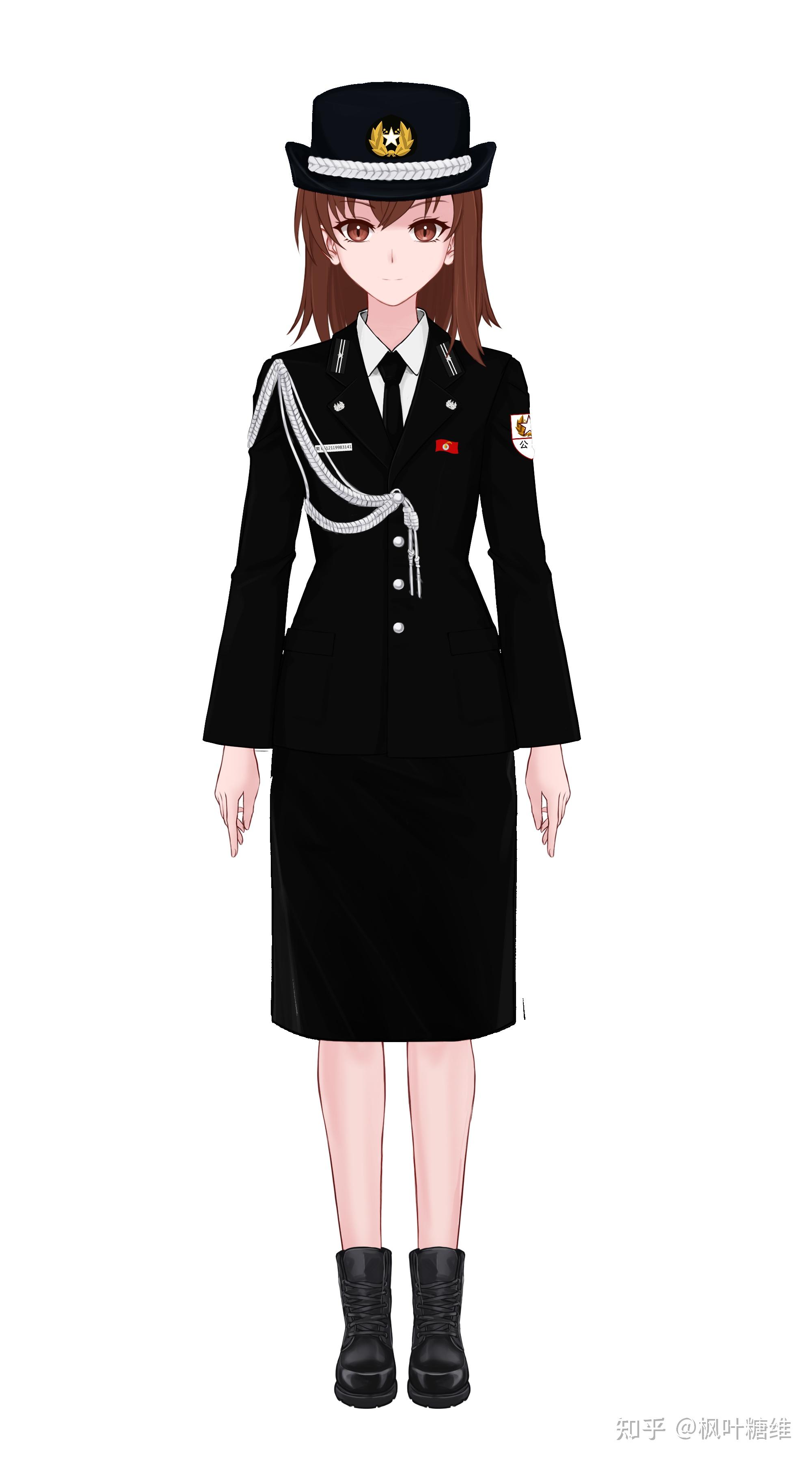 日本人民公安女警員制服