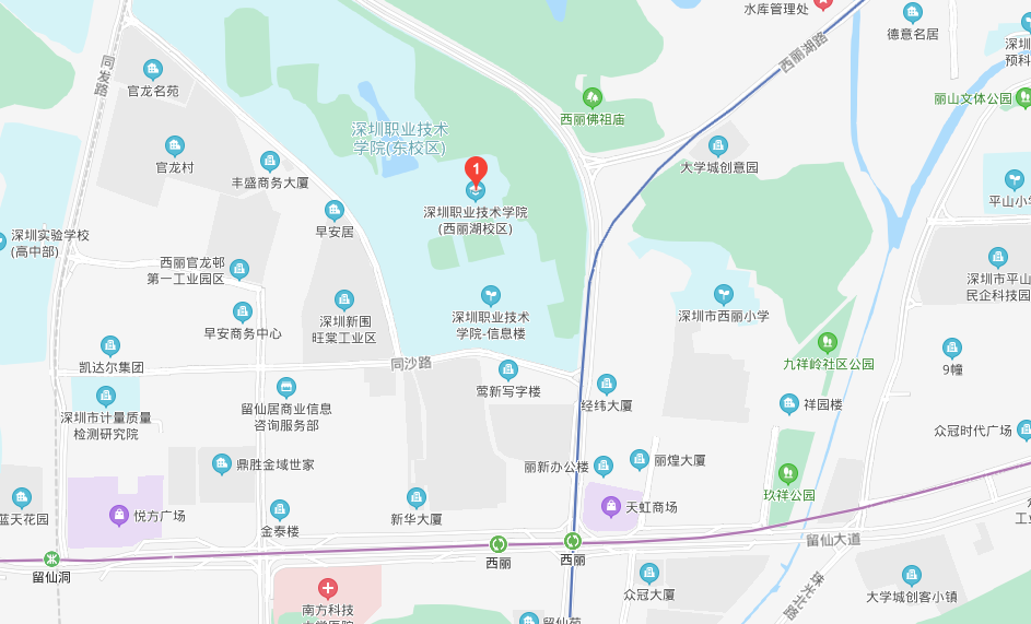 深圳市南山區西麗街道新圍社區沙河西路4089號,請考生從該西麗湖校區