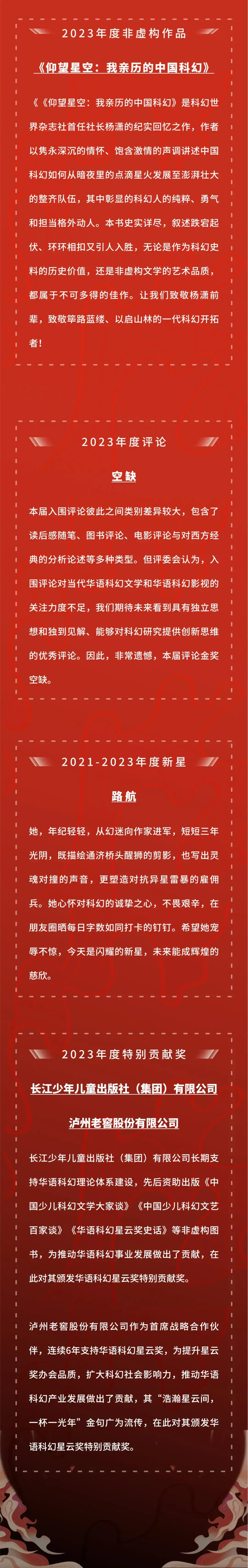 2024科幻星云庆典在成都隆重举行·第15届华语科幻星云奖同时揭晓