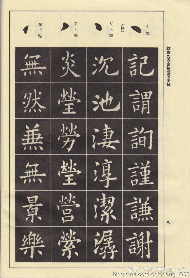 欧阳询楷书：《九成宫》基础笔画精讲，零基础学习欧楷最佳教程- 知乎