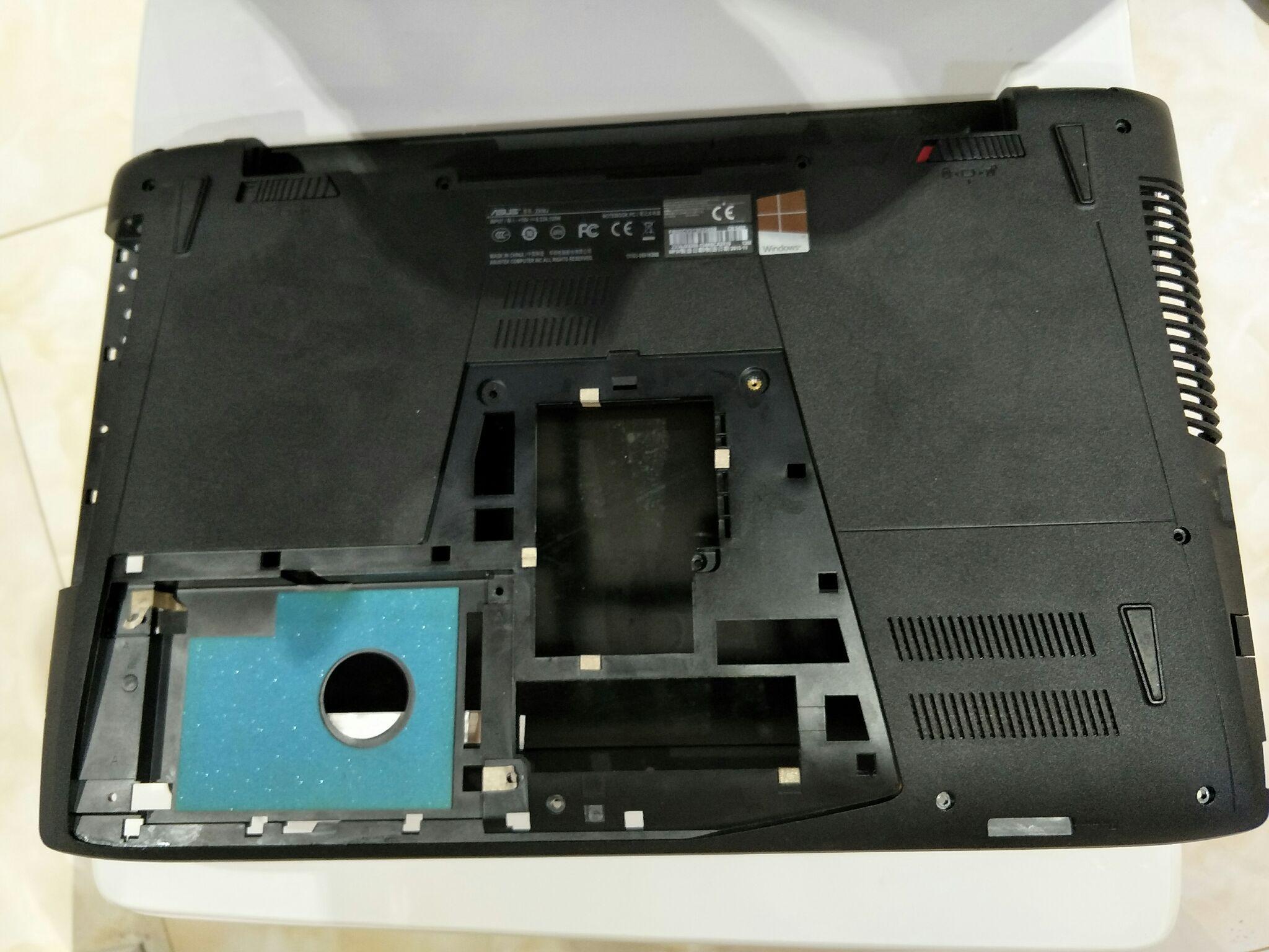 华硕zx50j拆机清灰记录