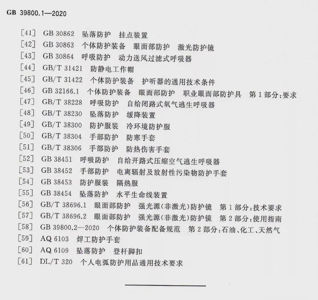 新国标！2022年1月1日起实施《化工行业个体防护装备配备规范》 ！