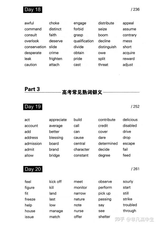 超强攻略 21天搞定高考英语800个核心词 按计划学就行 知乎