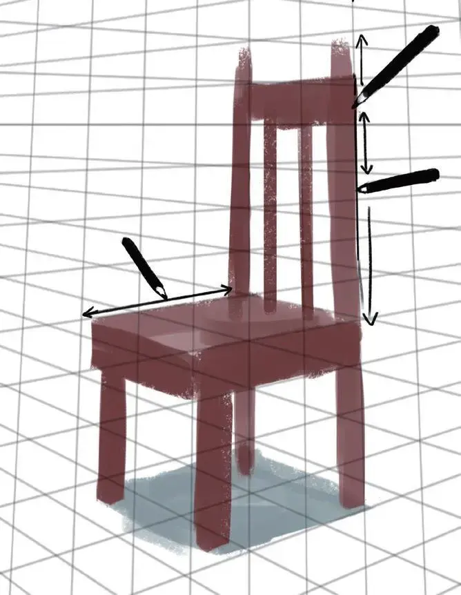 使用三点透视法绘图时,所绘物体必须与透视网格贴合.