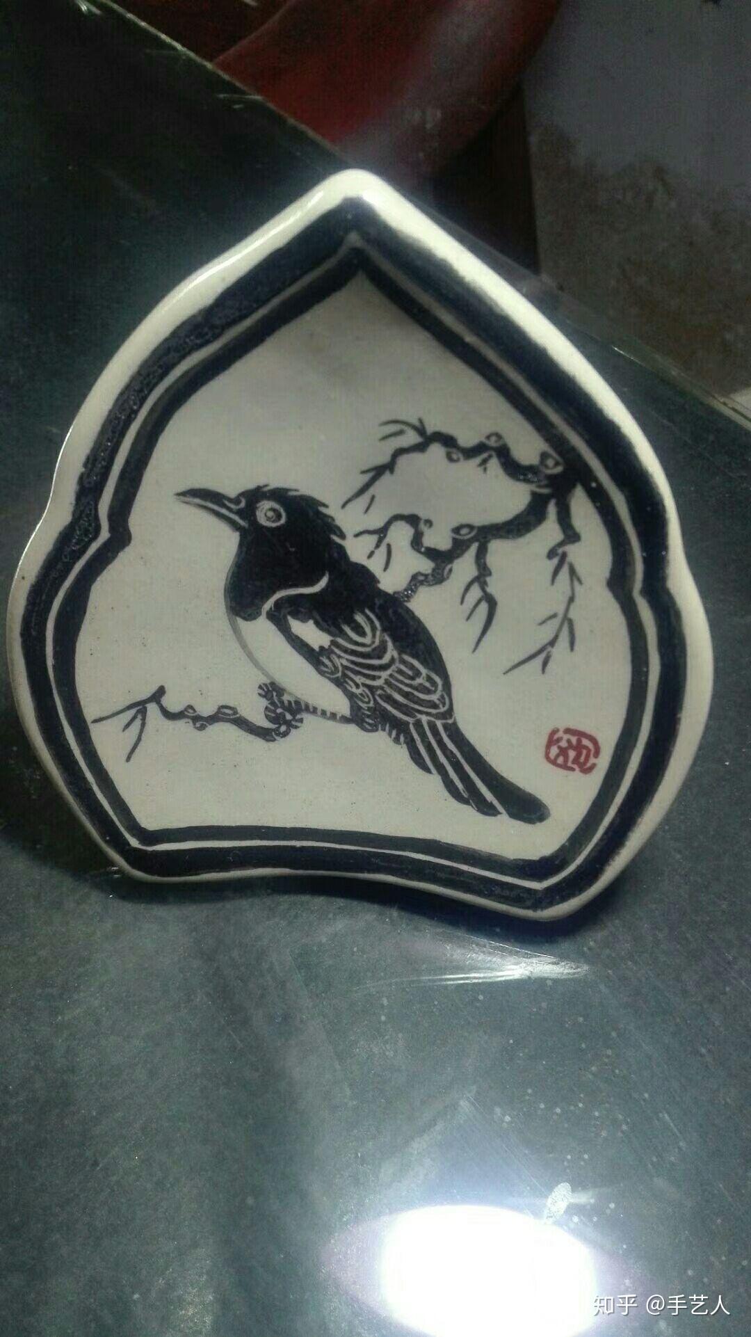 纯手工绘画仿宋小瓷枕可来图定制