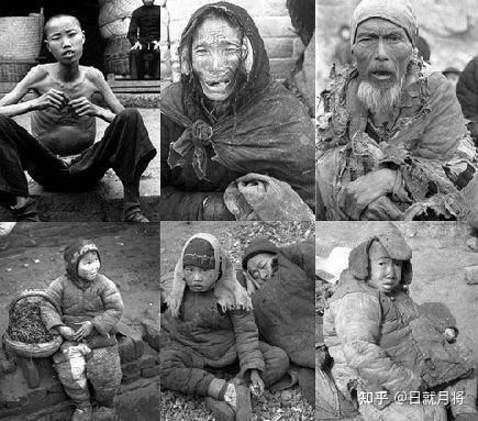 民国饥民灾民照片民国上海的收尸人民国之火车照片