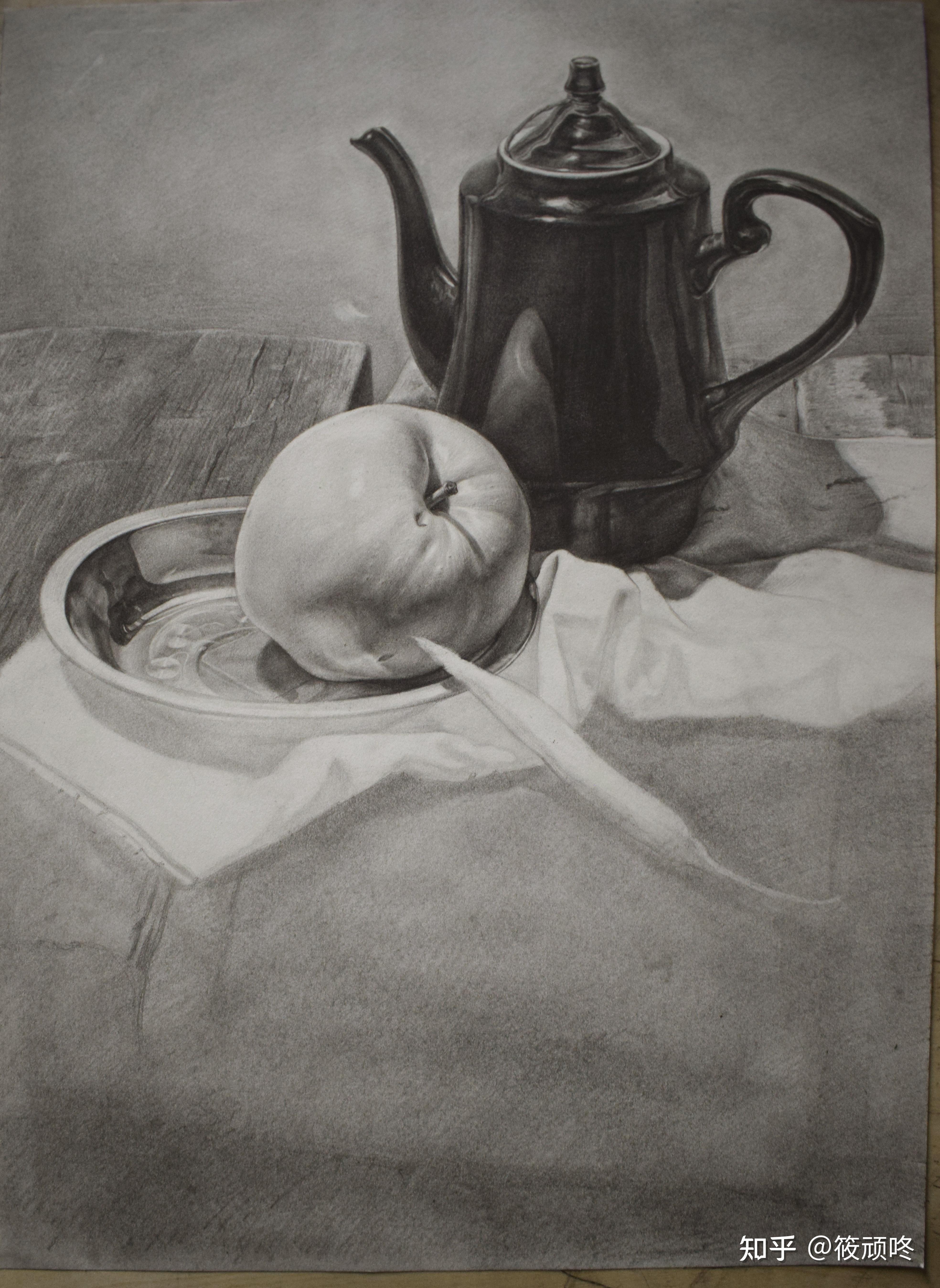 教程|素描静物之细抠画法