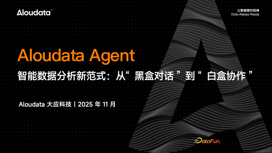 Aloudata Agent 智能数据分析新范式:从"黑盒对话"到"白盒协作" - 知乎