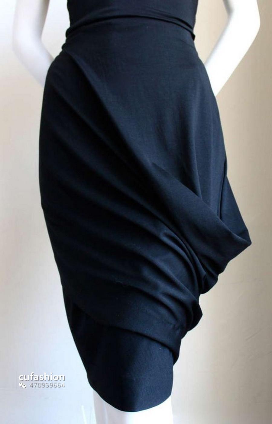 Braid Slit 全橡筋直身不貼身立體扭麻花後開叉, Skirt (可DIY剪短) / SK8792