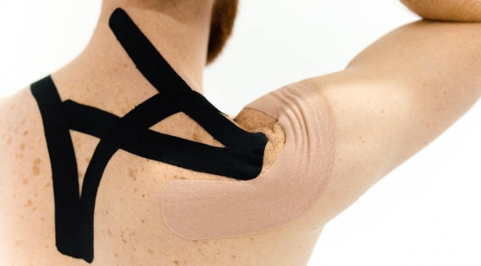 provide pain relief肩部劳损可以试试看这样贴肌内效贴布可以缓解与