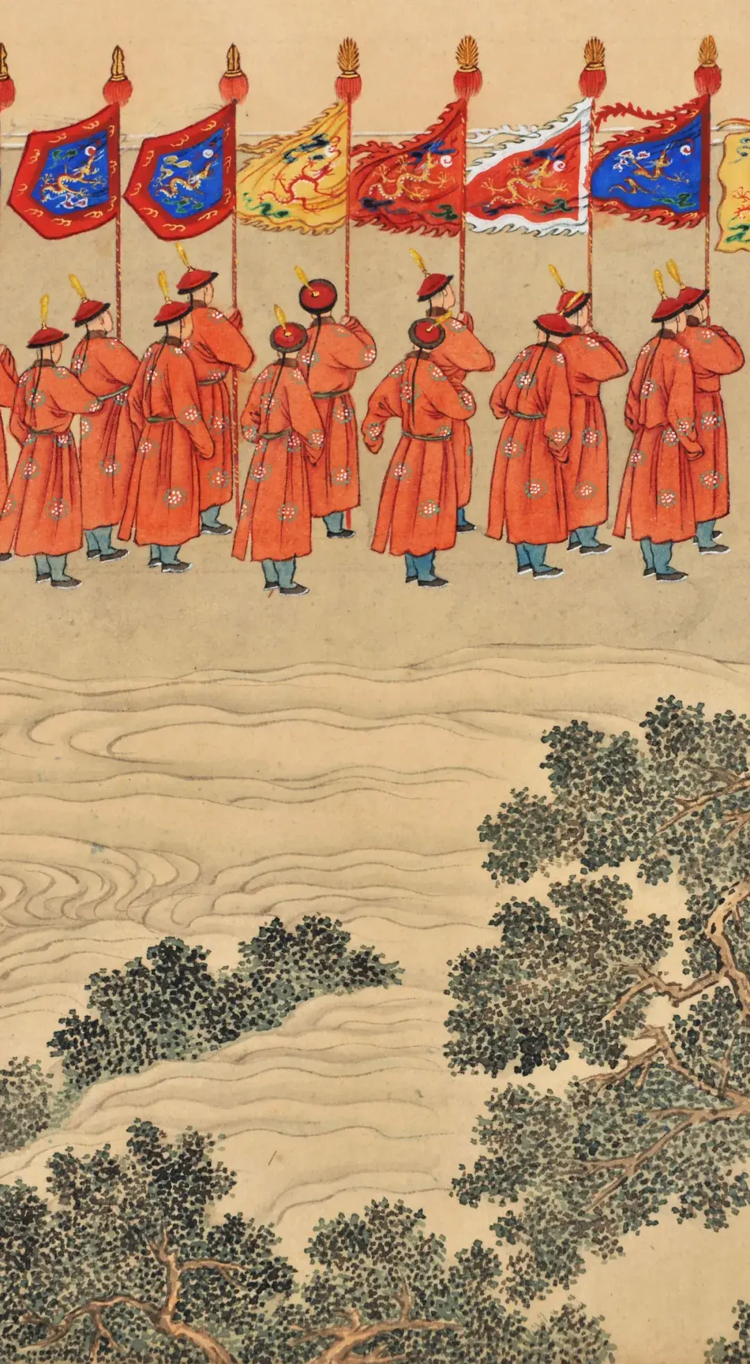 观徐扬绘《平定西域(回部)献俘礼图》卷