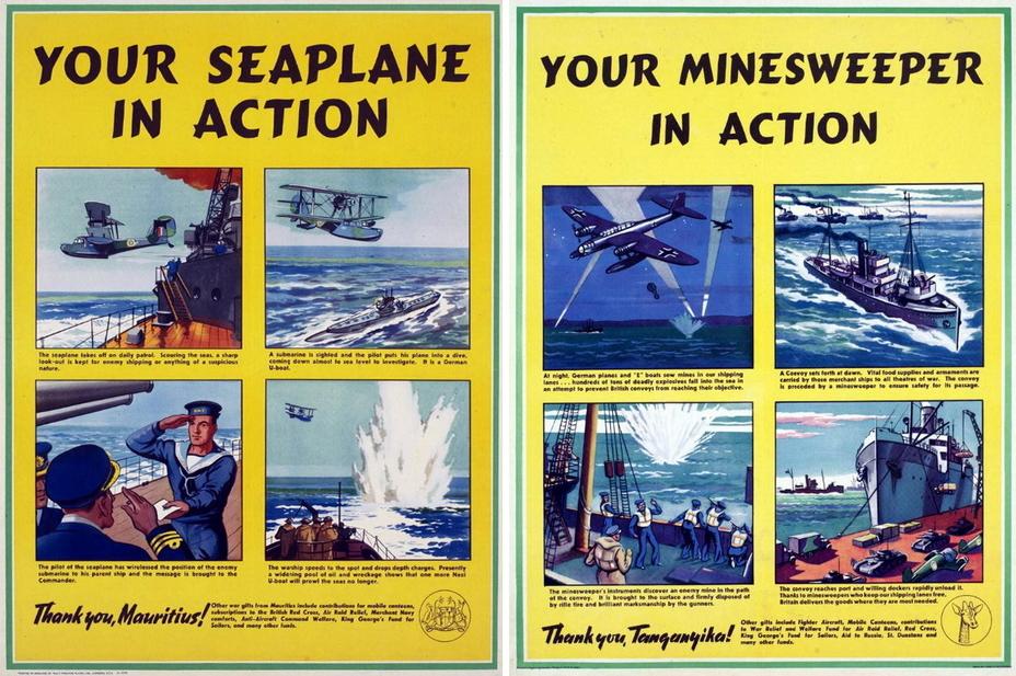 你的心意我的武器二战英国感谢海报