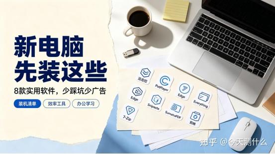 新电脑需要下些什么软件？这必装8款神仙软件了解一下