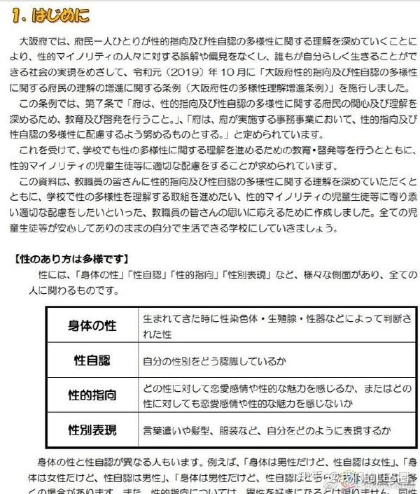 教师也要学习lgbt知识 日本大阪府推出教师手册 知乎