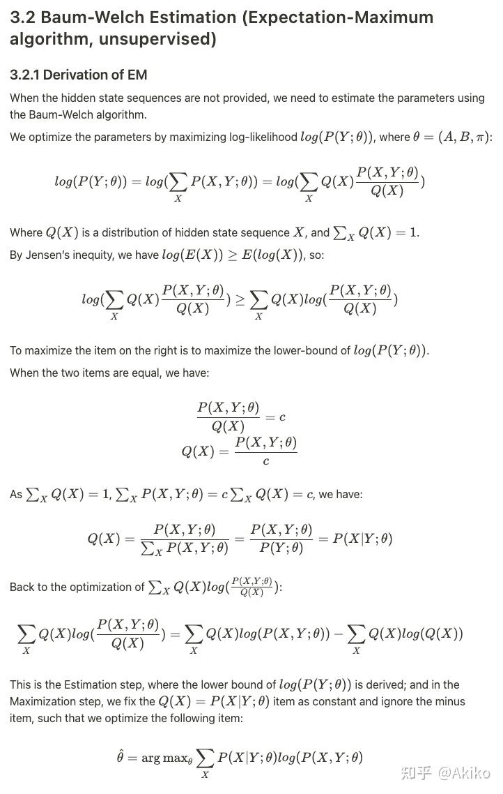 ML Notes Hidden Markov Model 知乎