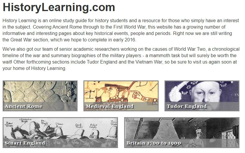 收藏！英国学生都知道的11个初中历史学习网站！ 知乎