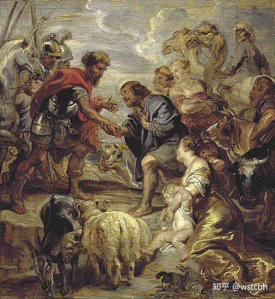 peter paul rubens, the reconciliation of jacob and esau, 1624