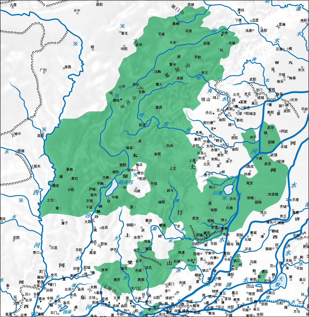 公元前403年趙國疆域