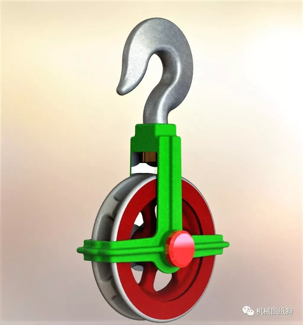 工程机械链式起重钩3d数模图纸solidworks设计