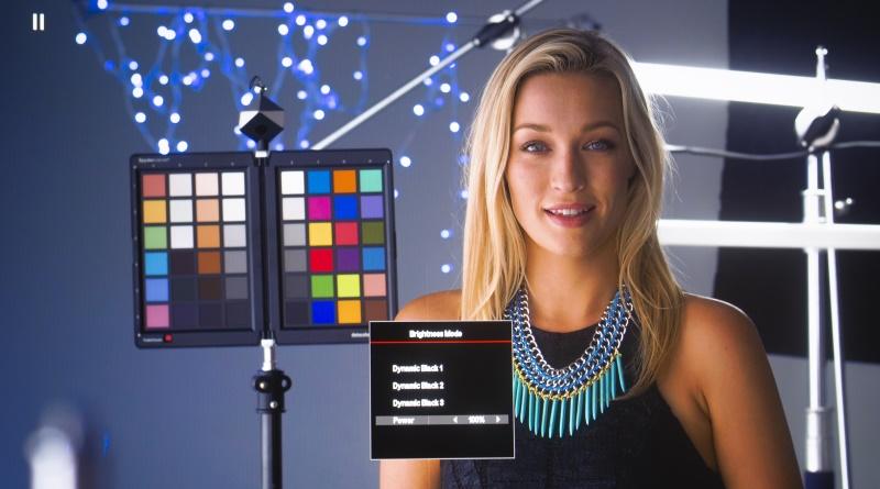 说以"影院"和"自动"为准进入"颜色设置"菜单,可以看到brilliantcolor