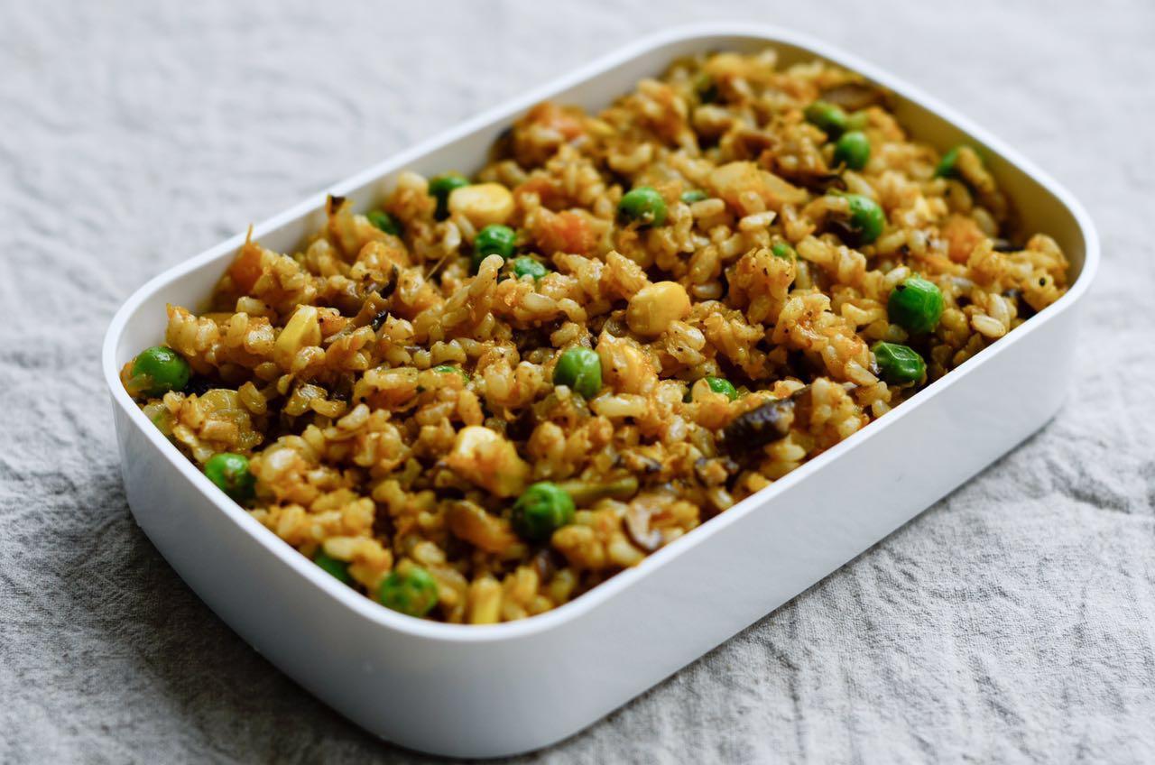 南瓜酱炒饭便当